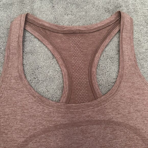 Lululemon Swiftly Tech Racerback Tank Top 10 Spiced Chai/Pink Rosebud Waist - Picture 3 of 8